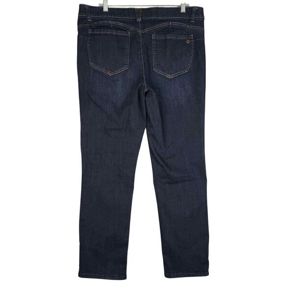 Democracy Jeans AB Solution Women's Size 16 Blue Dark Wash Skinny Leg High Rise - Picture 3 of 9